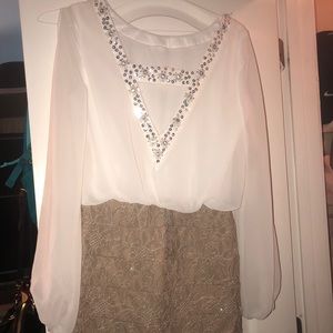 Off the shoulder fitted bottom dress